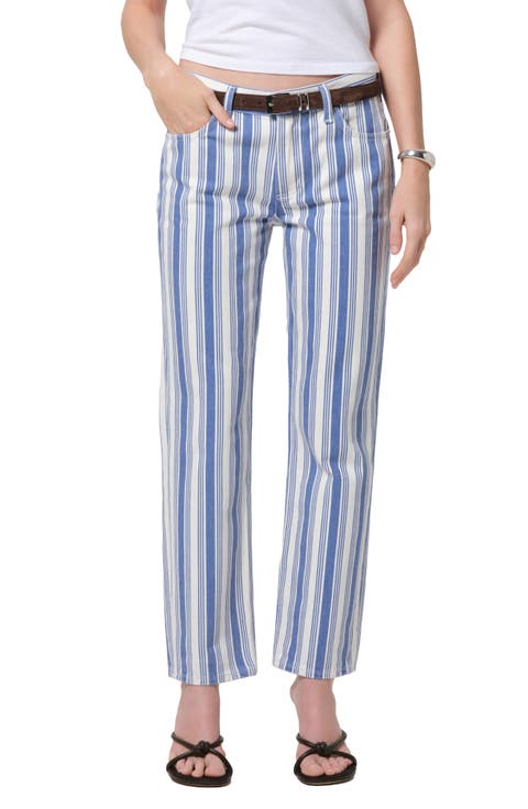 Anissa Straight Leg Jeans (Mar Stripe)