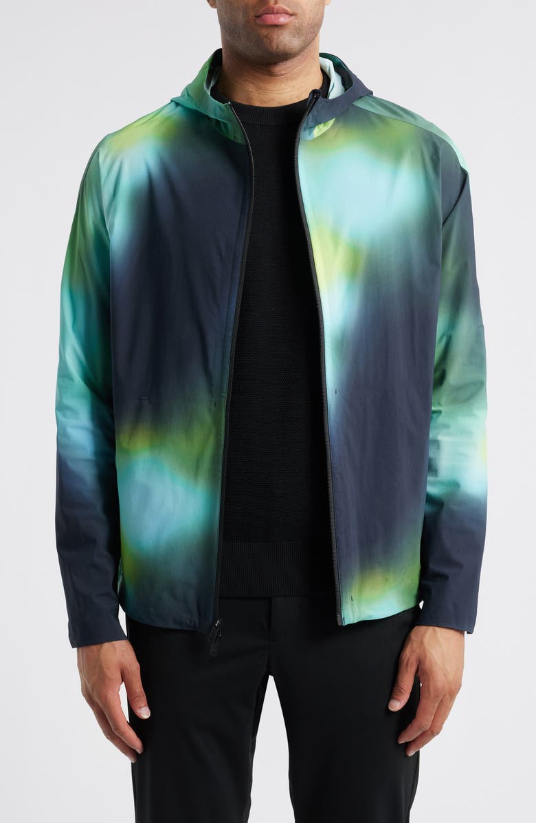 Y-3 Hooded Water Repellent Running Jacket, Main, color, 