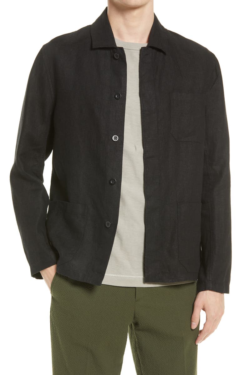 NN07 Men's Oscar Linen Shirt Jacket, Main, color, 