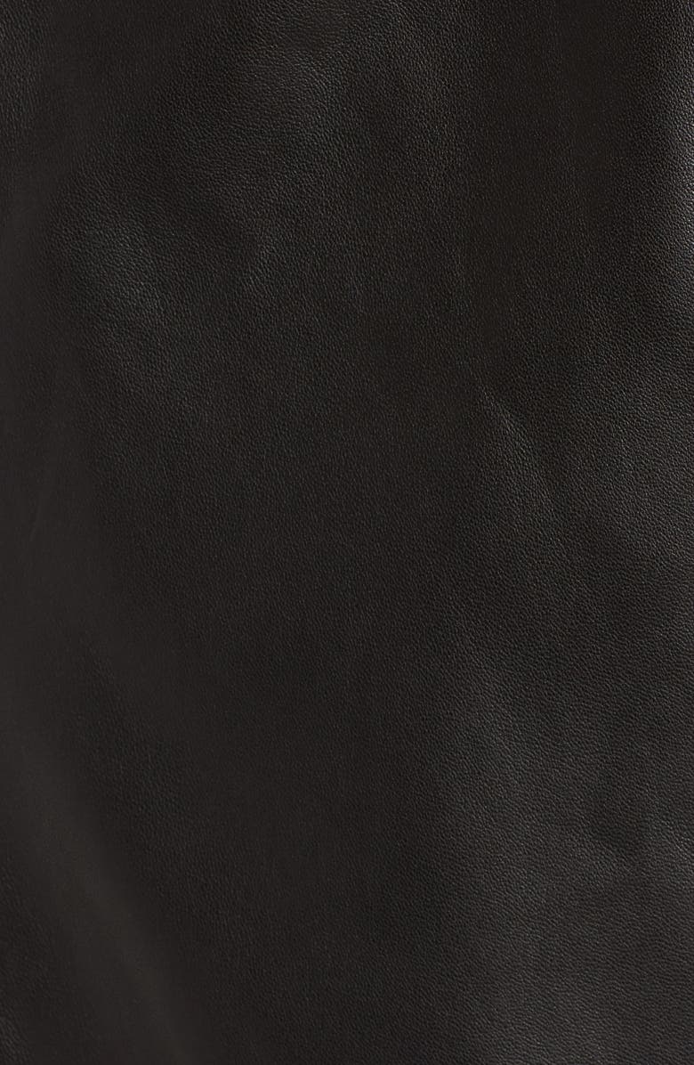 Trouvé Raw Edge Leather Jacket, Alternate, color, 