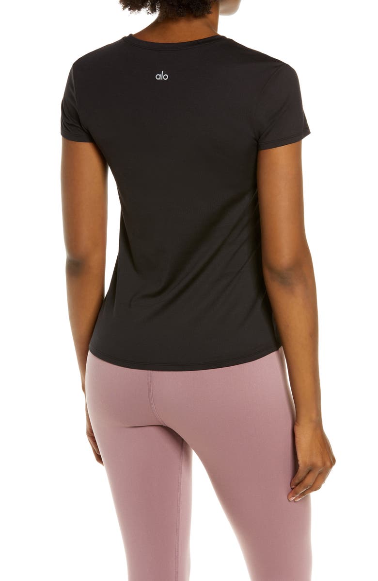 Alo soft Finesse Jersey T-Shirt, Alternate, color, 