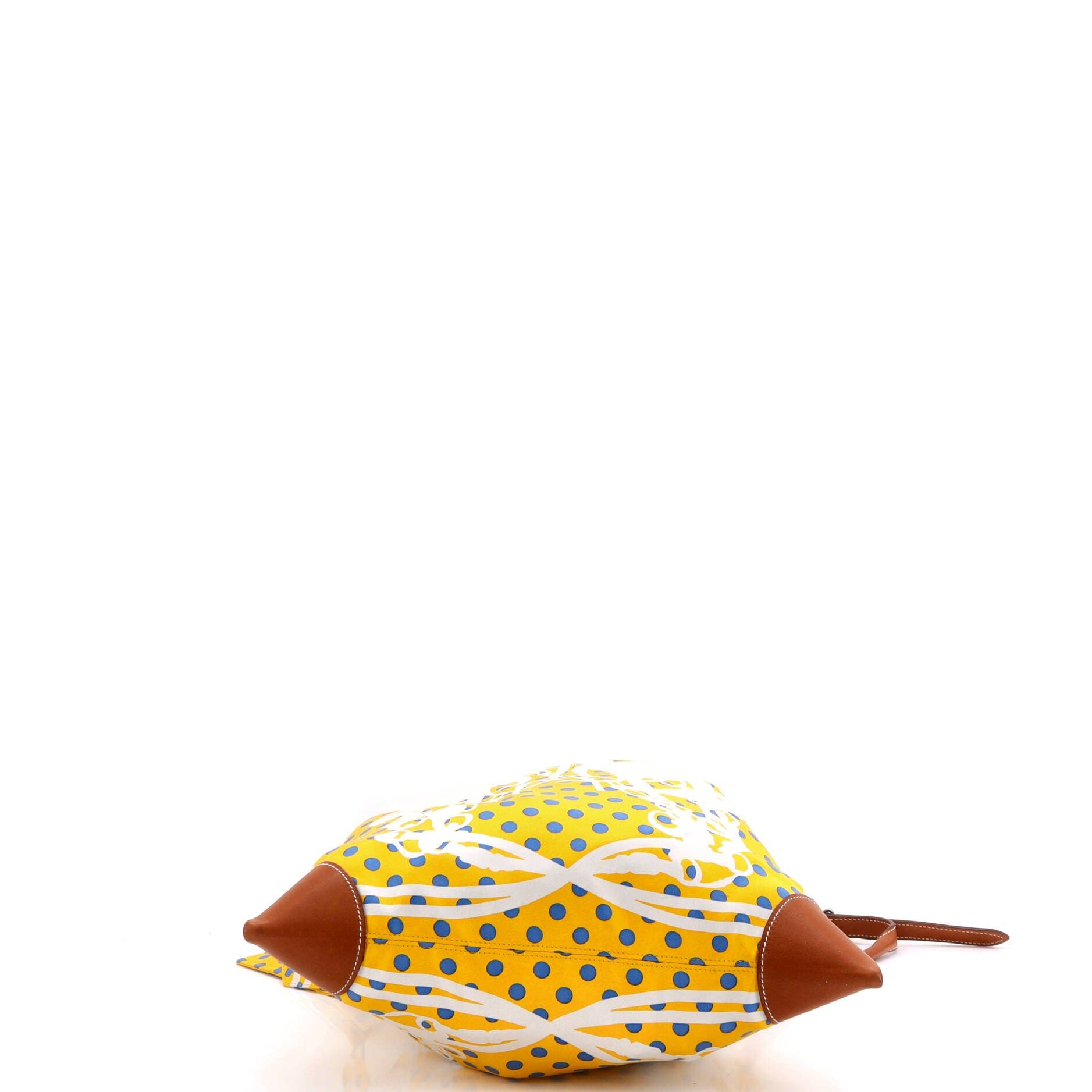 Silky City Bag Printed Silk and Leather PM, Alternate, color, Yellow