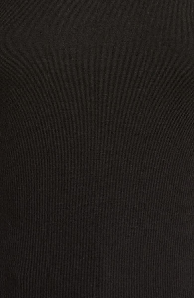 Halogen<sup>®</sup> Crewneck Long Sleeve T-Shirt, Alternate, color, Rich Black