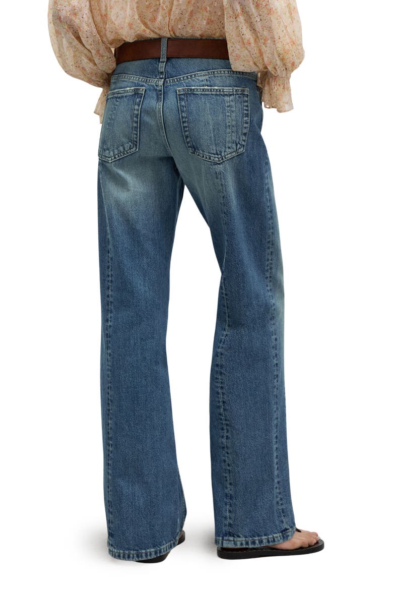 Relaxed Straight Leg Jeans, Alternate, color, MEDIUM BLUE