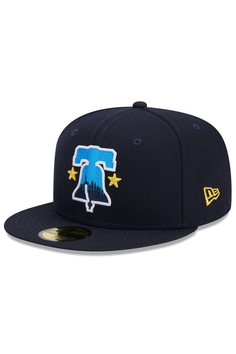 Men's New Era  Navy Philadelphia Phillies 2024 City Connect 59FIFTY Fitted Hat, Main, color, Navy