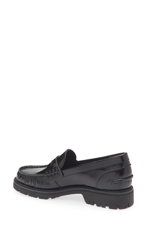 Rag & Bone Corey Lug Sole Penny Loafer In Black