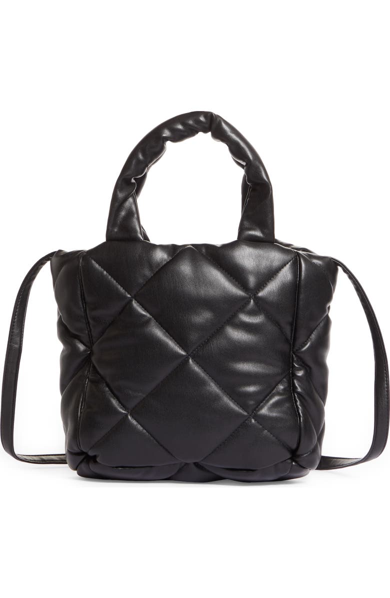 Stand Studio Small Rosanne Quilted Faux Leather Top Handle Bag, Main, color,