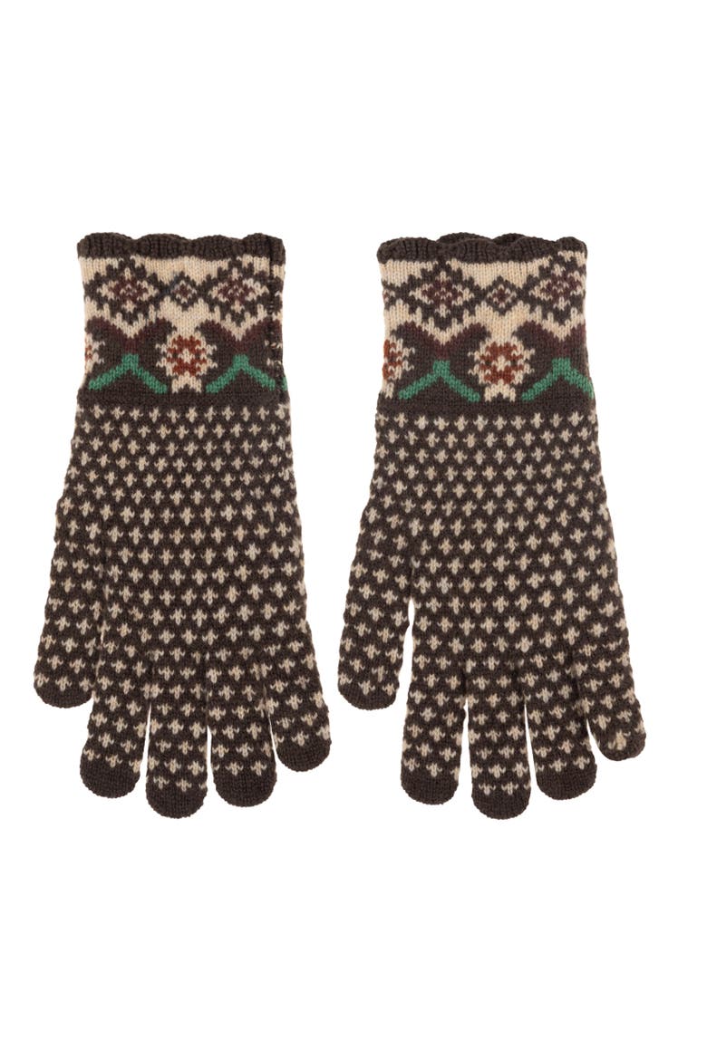 Winter Fairisle Glove, Alternate, color, Cream Multi