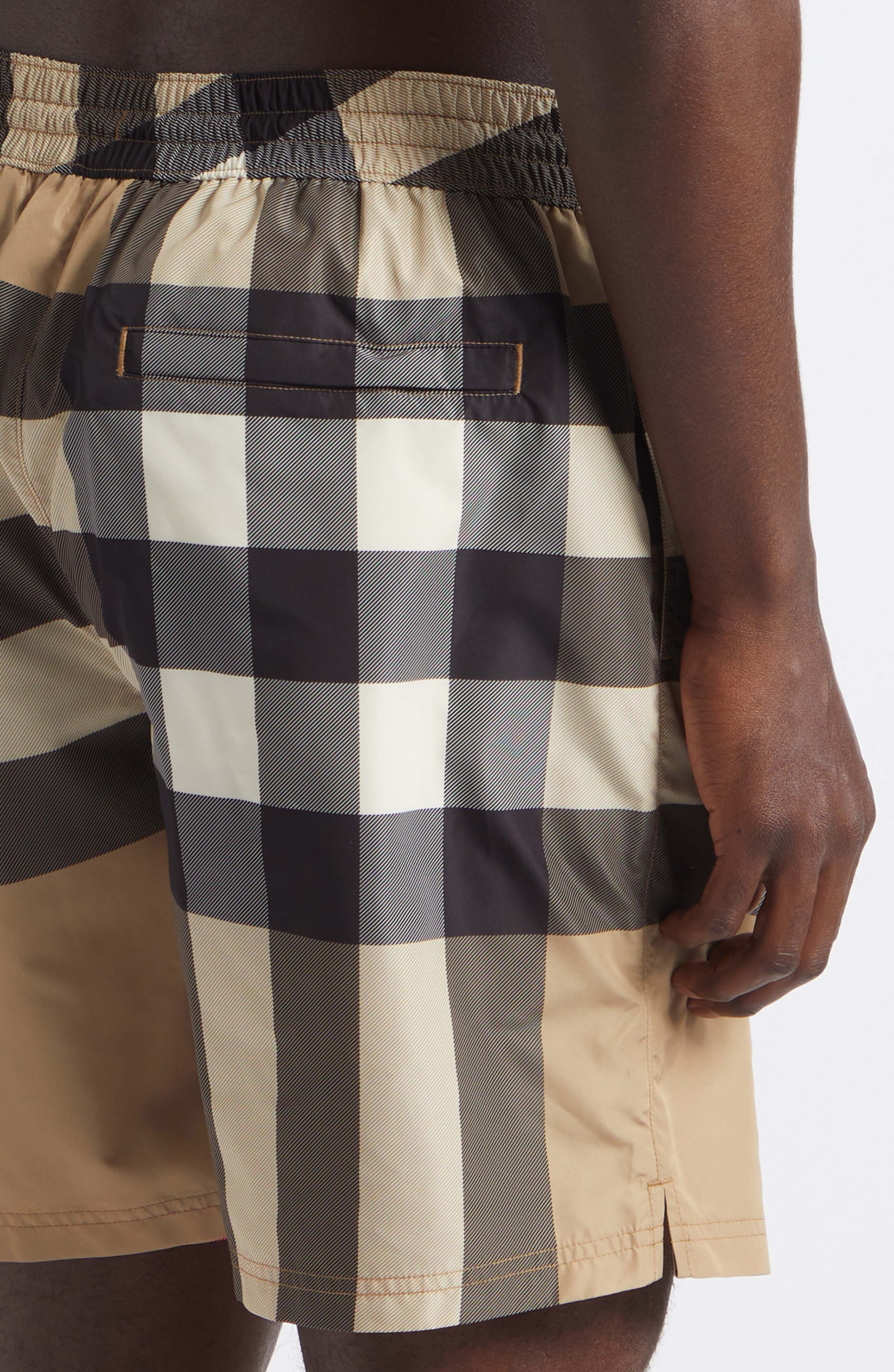 Burberry Guildes Check Swim Trunks (Men) | Nordstrom