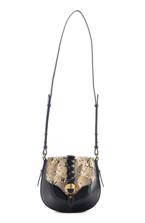 Isabel Marant Compact Altay Crossbody Bag With Snakeskin Effect In Multi