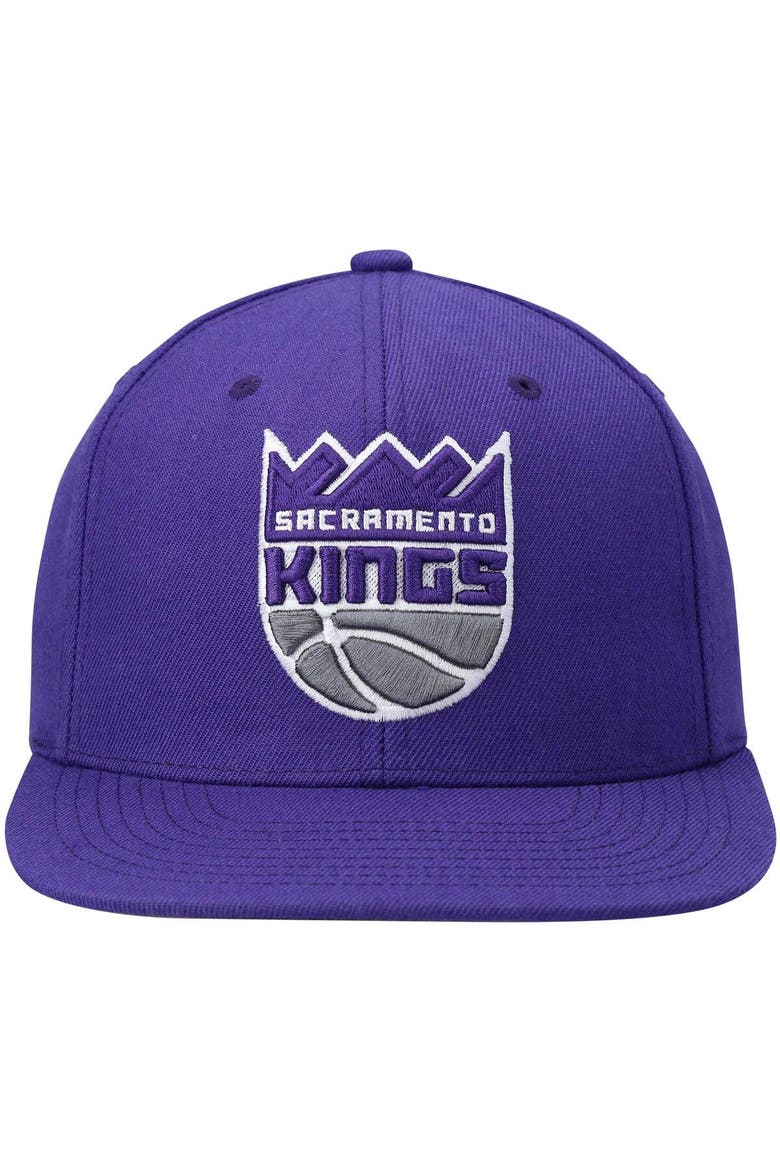 Men's Mitchell & Ness Purple Sacramento Kings Ground 2.0 Snapback Hat, Alternate, color, Purple