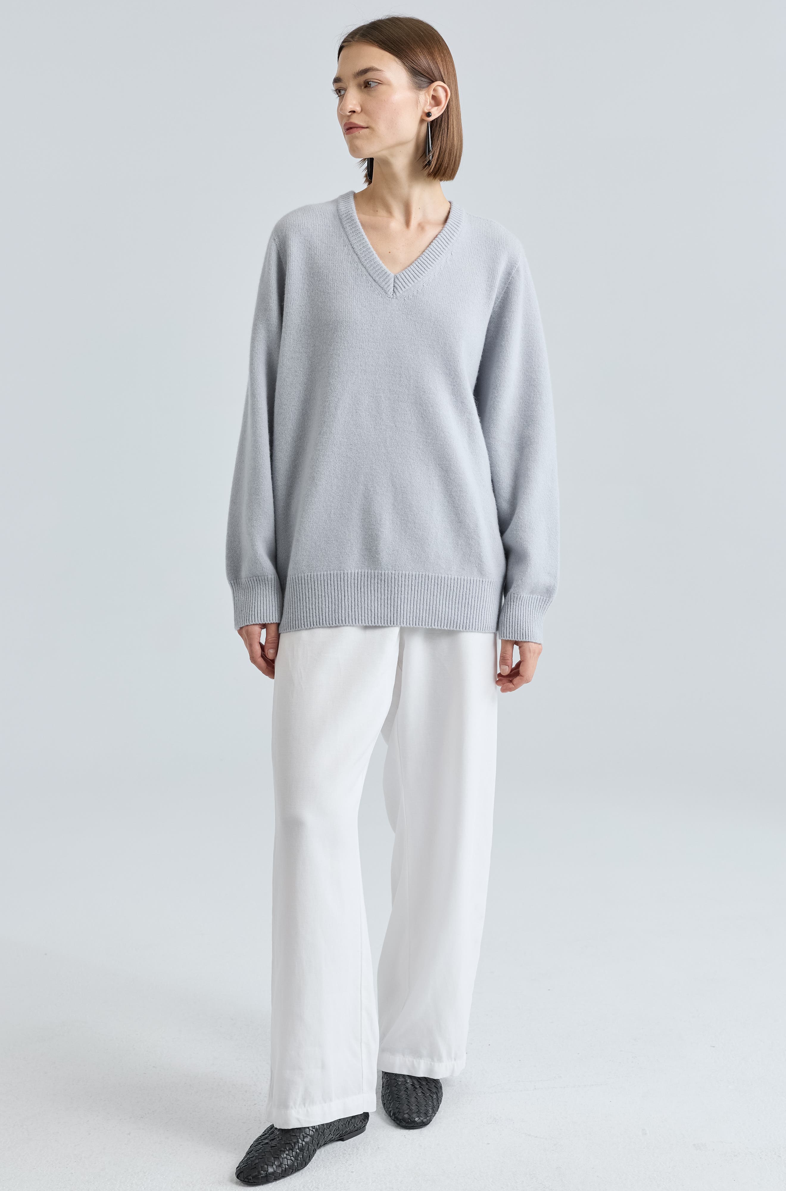 Wool V Neck Sweater - image 5