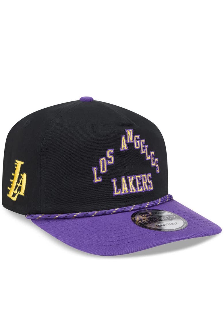 Men's New Era Black/Purple Los Angeles Lakers 2025/26 City Edition 19TWENTY Adjustable Hat, Main, color, Black