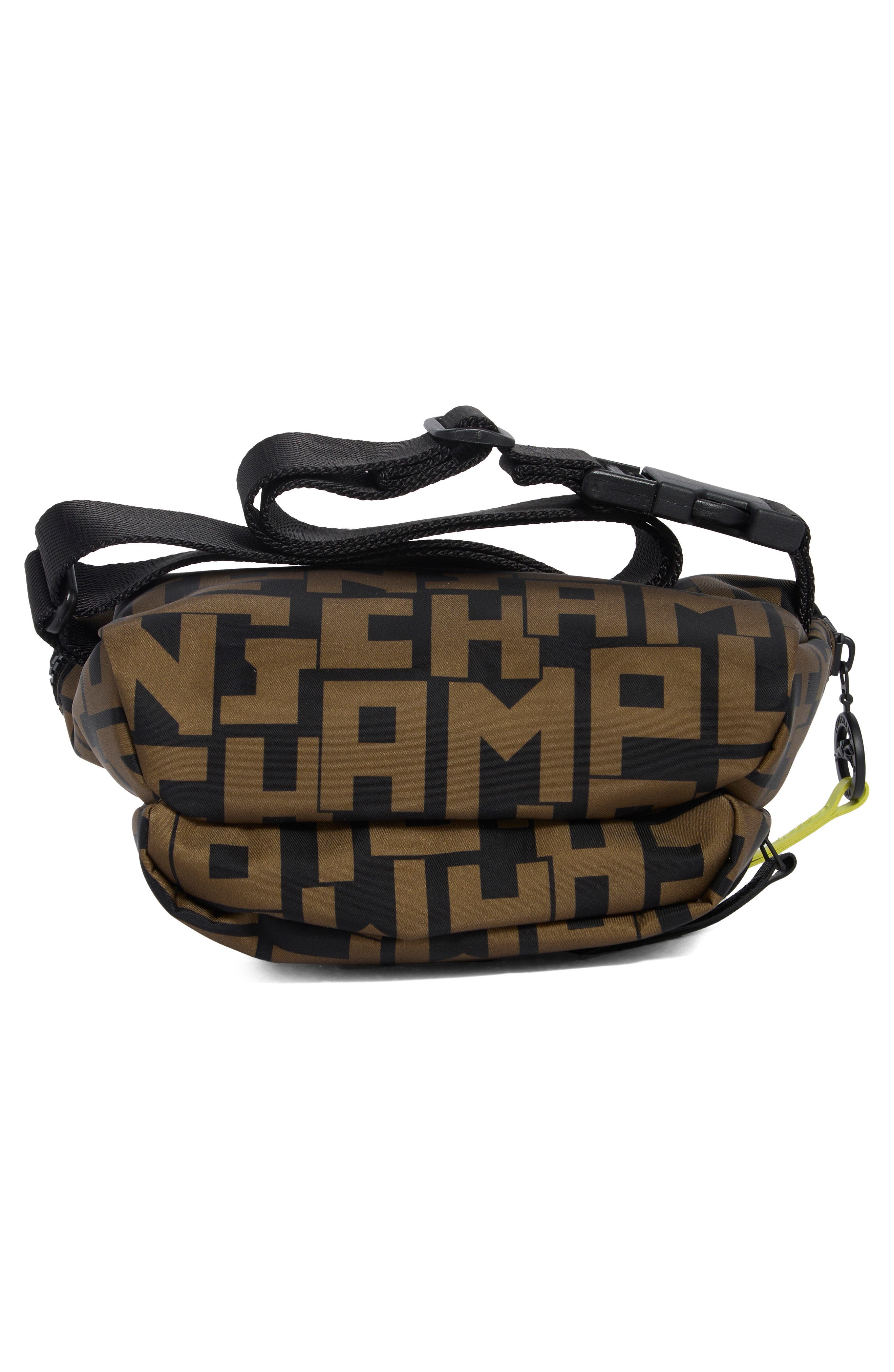 Longchamp Le Pliage Medium Belt Bag, Alternate, color, Black/ Khaki