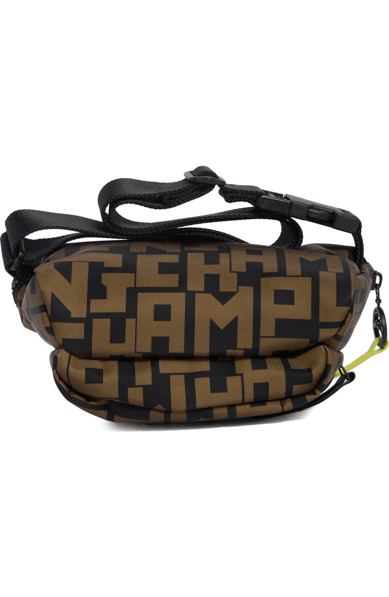 Longchamp Le Pliage Medium Belt Bag, Alternate, color, Black/ Khaki