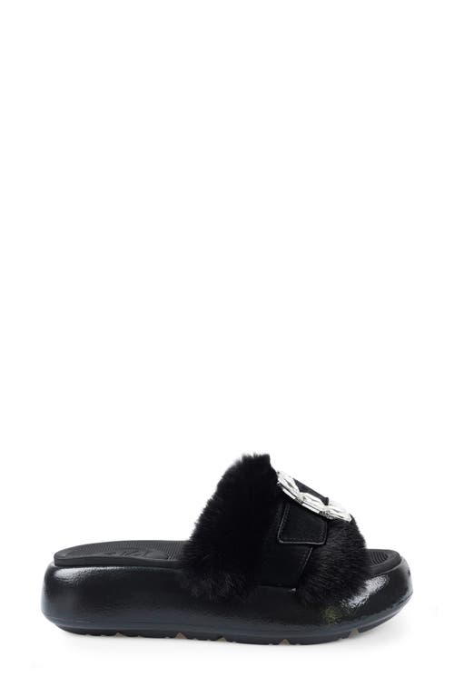 Zigi Fab Faux Fur Platform Sandal