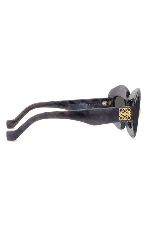 Loewe Silver Screen Chunky Acetate Rectangle Sunglasses In Black