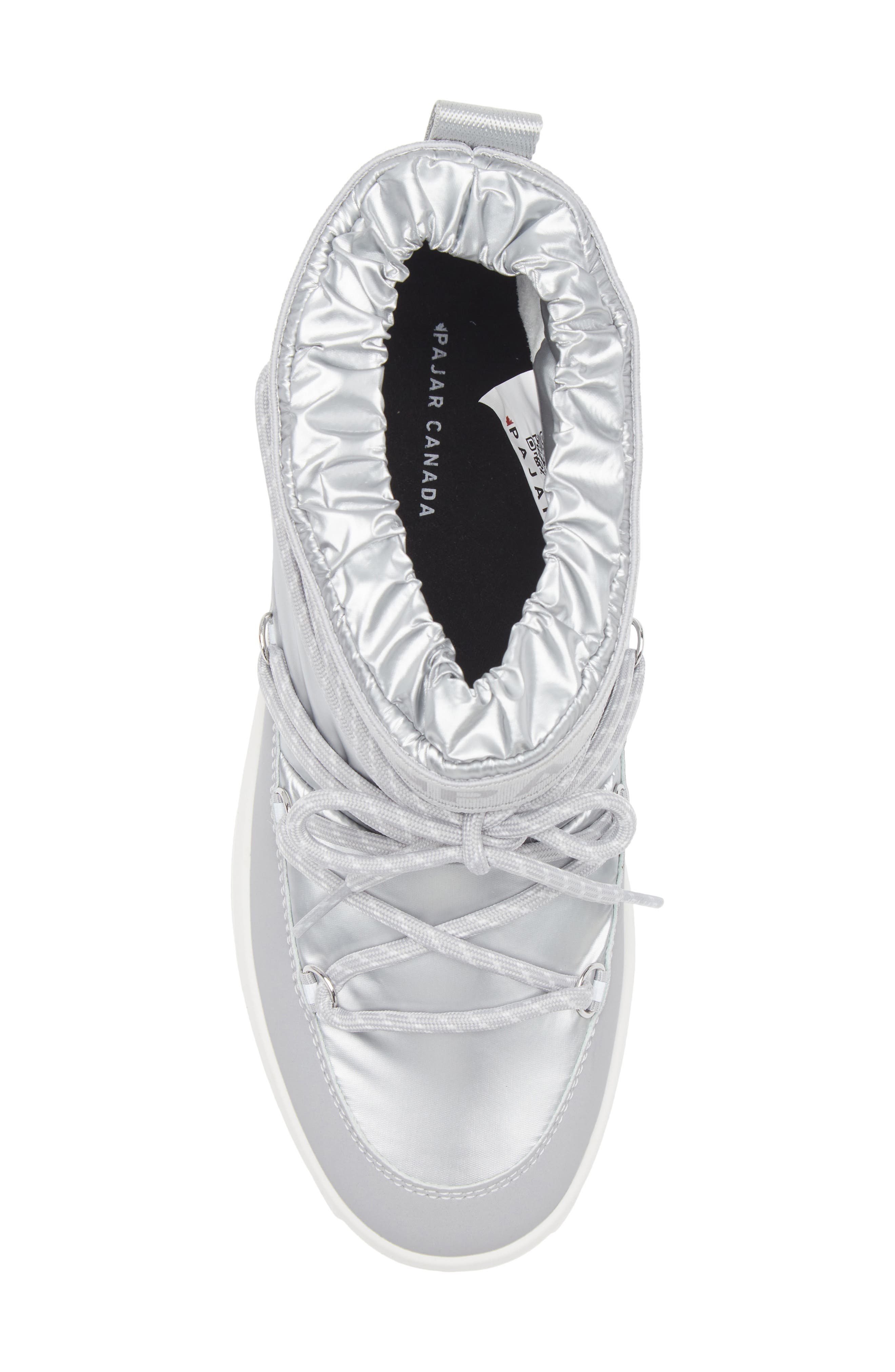 Pajar Galaxy Mini Waterproof Platform Ankle Bootie, Alternate, color, Silver - Ice