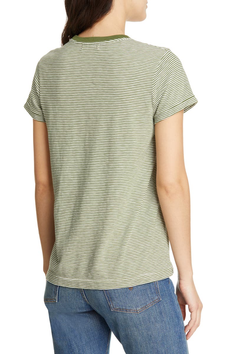 Alex Mill Slub Stripe Cotton Pocket Tee, Alternate, color, 