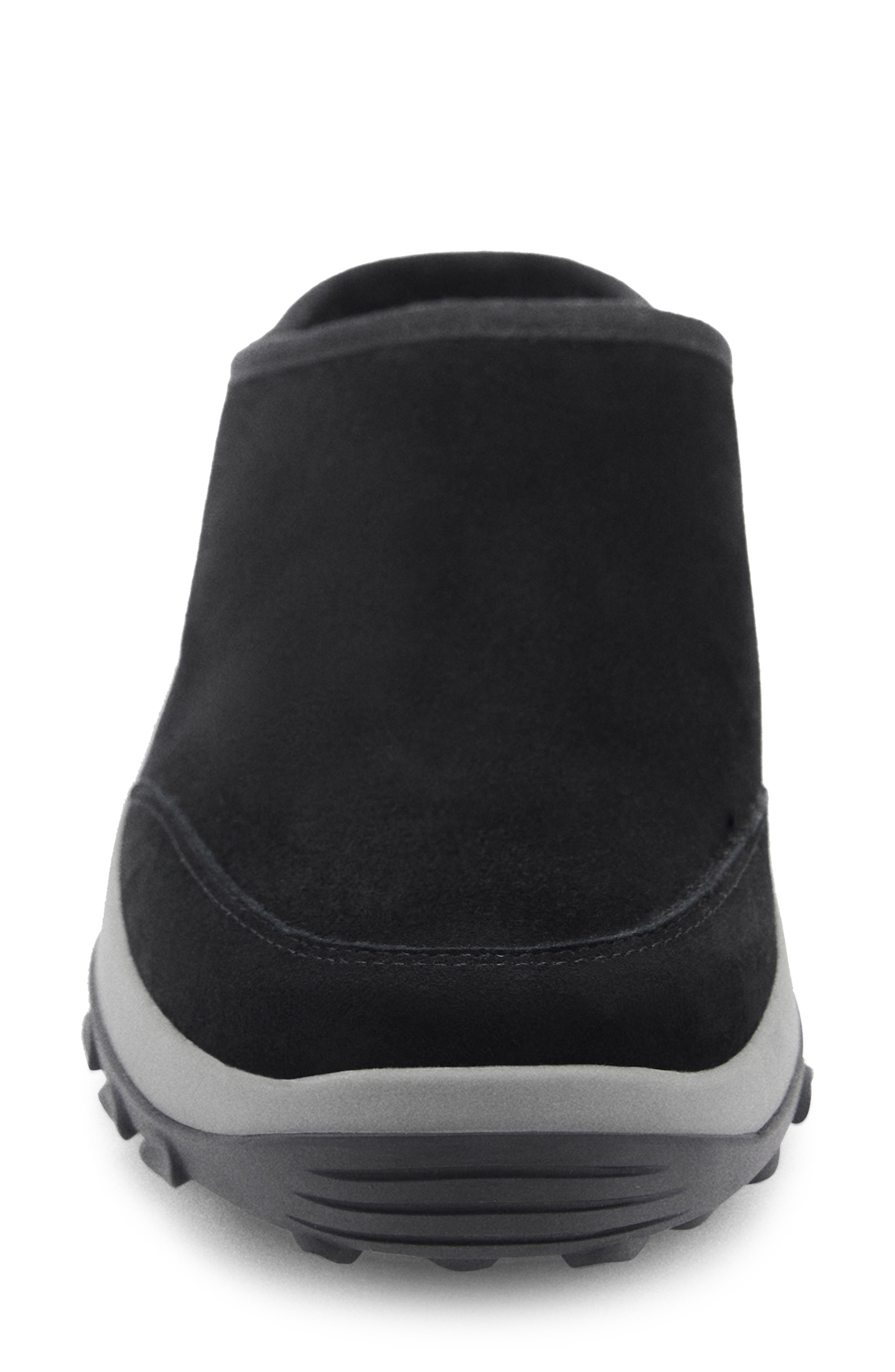 MANGO Leather Clog, Alternate, color, Black