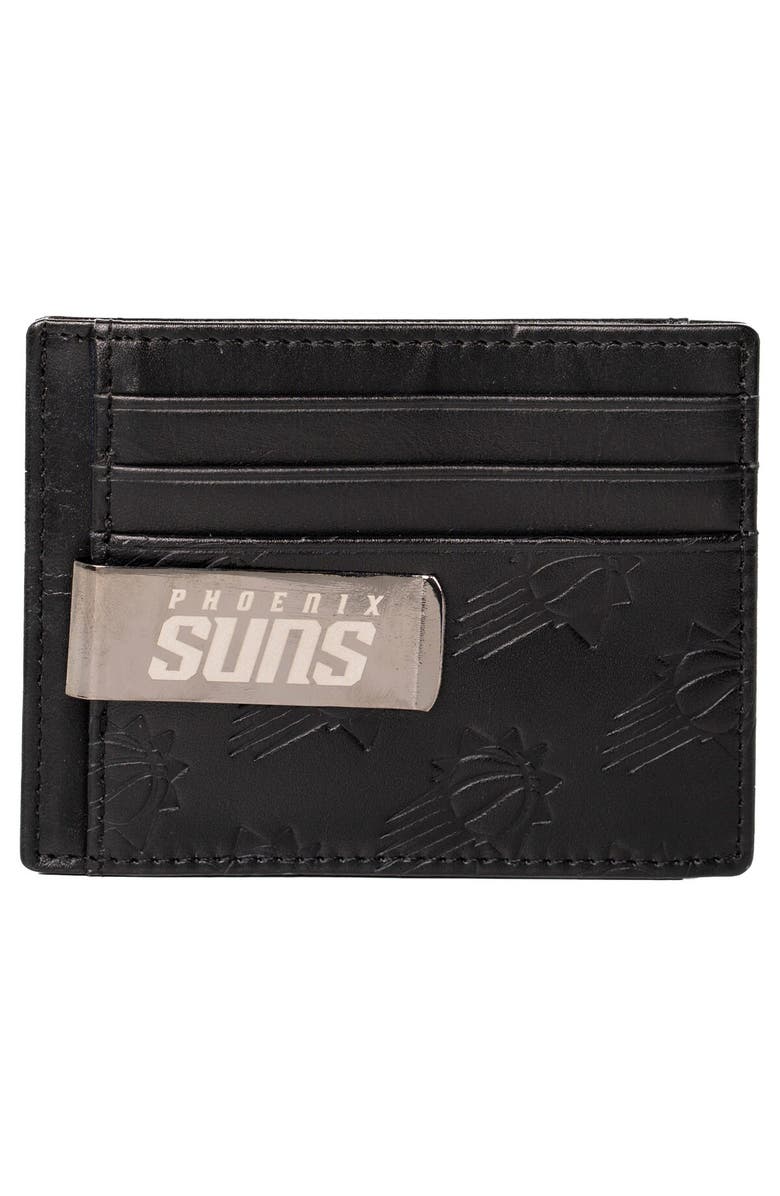 LUSSO Black Phoenix Suns Sanford Front Pocket Wallet with Money Clip, Main, color, Black
