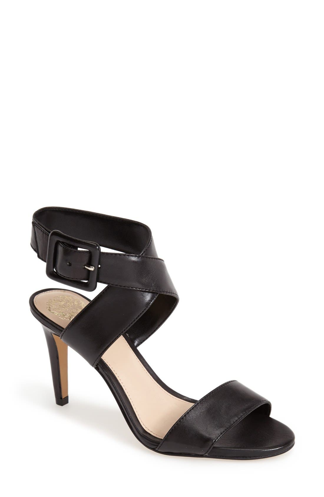 Vince Camuto 'Casara' Snake Embossed Leather Sandal, Main, color, 