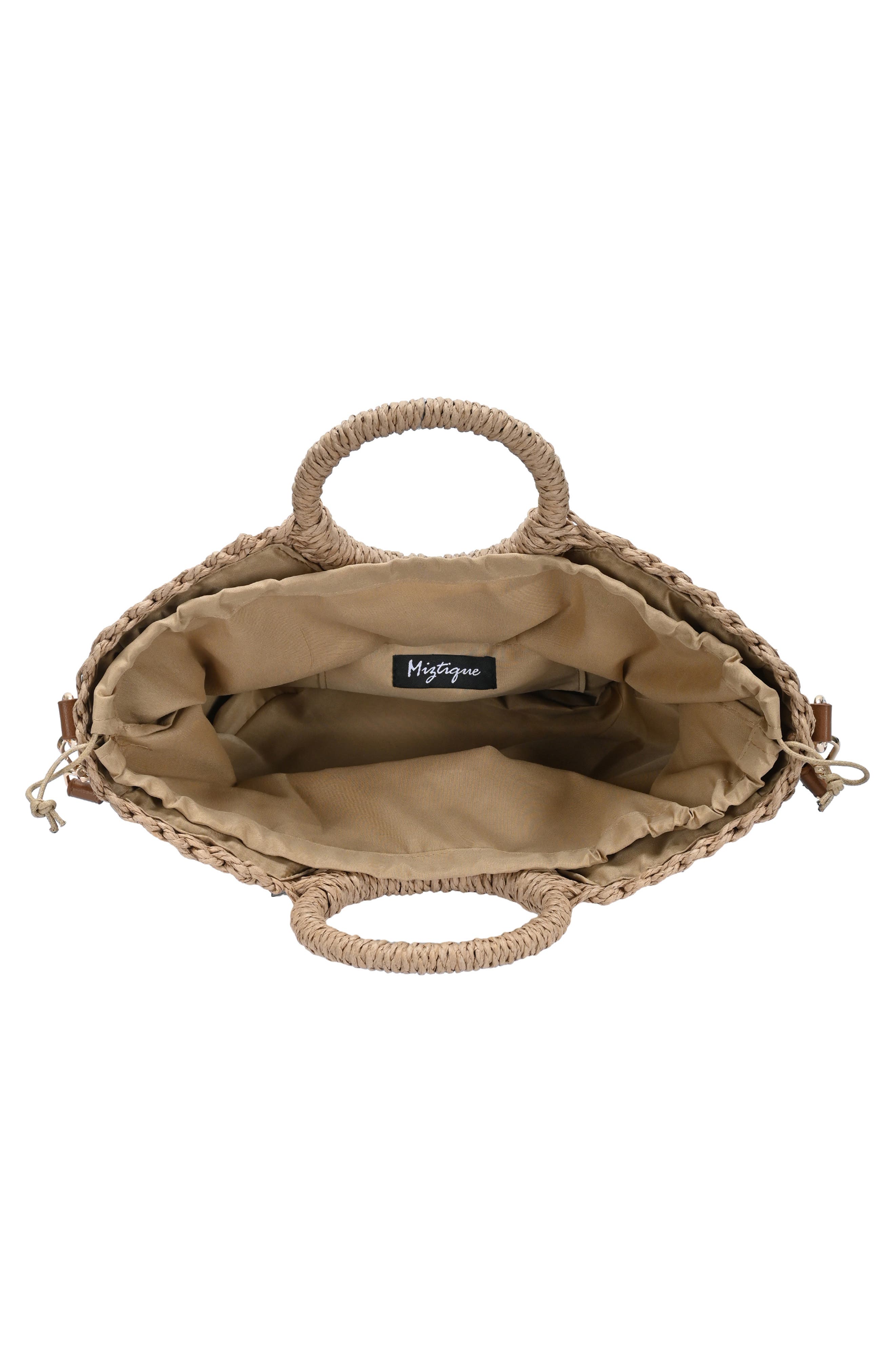 Ring Handle Straw Crossbody Bag, Alternate, color, CAMEL