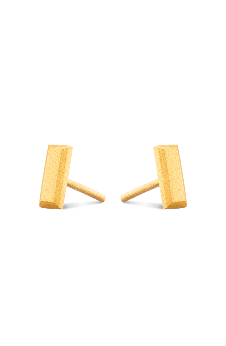 7879 Mini Bullion Bar Stud Earrings, Alternate, color, Gold 9K