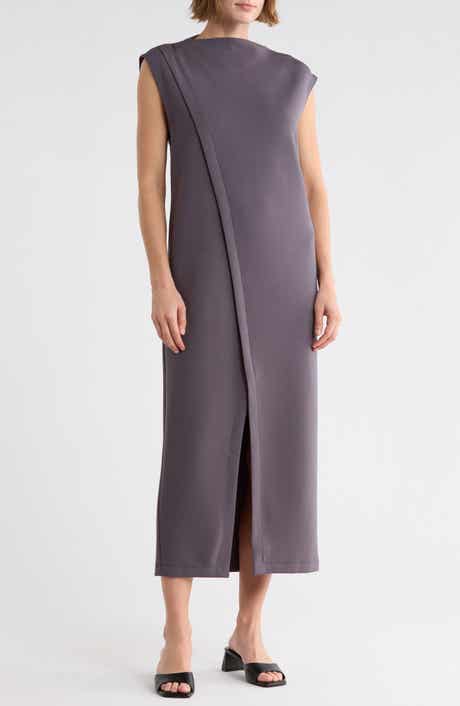 Harlan Faux Wrap Midi Dress