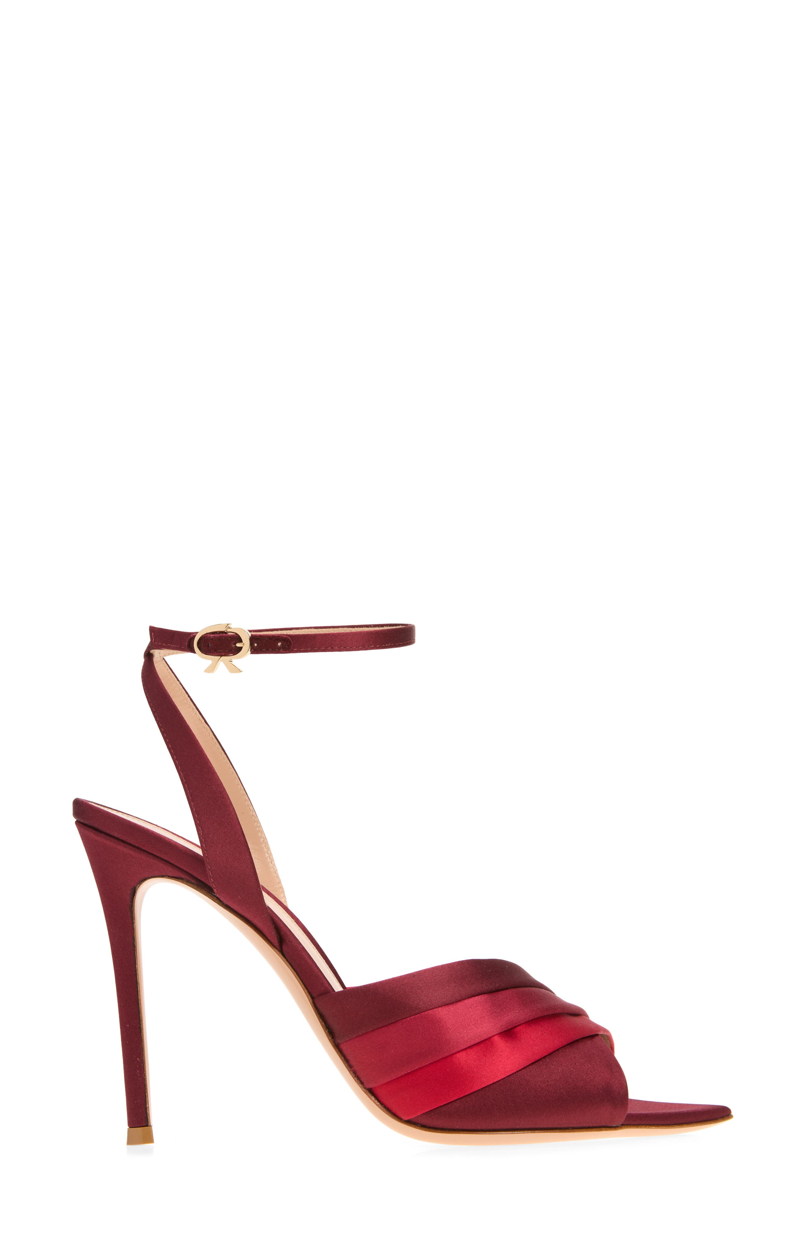 Satin Stiletto Sandal, Alternate, color, ROYALE CARDINAL SYRAH