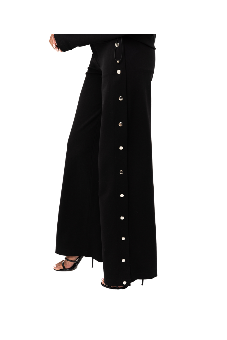 Sovana High Rise Snap Tear Away Pants, Main, color, Black