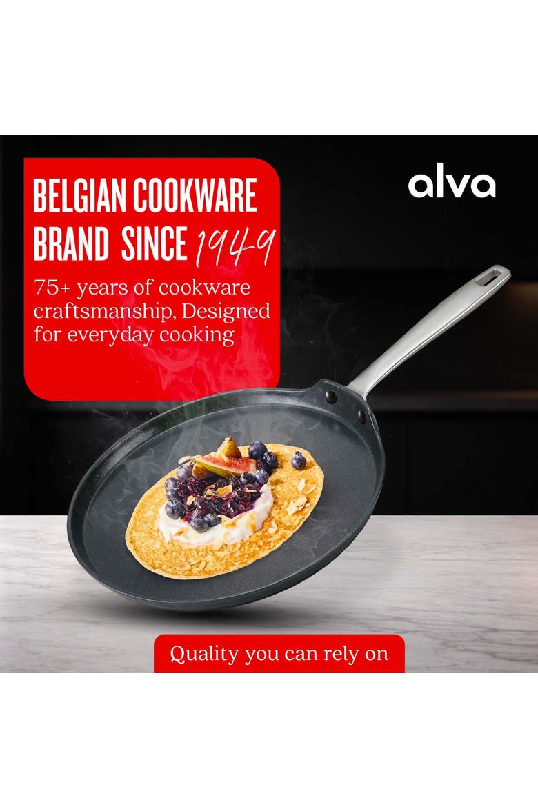 Maestro Ceramic Nonstick Pancake & Crepe Pan, 10", Alternate, color, Black