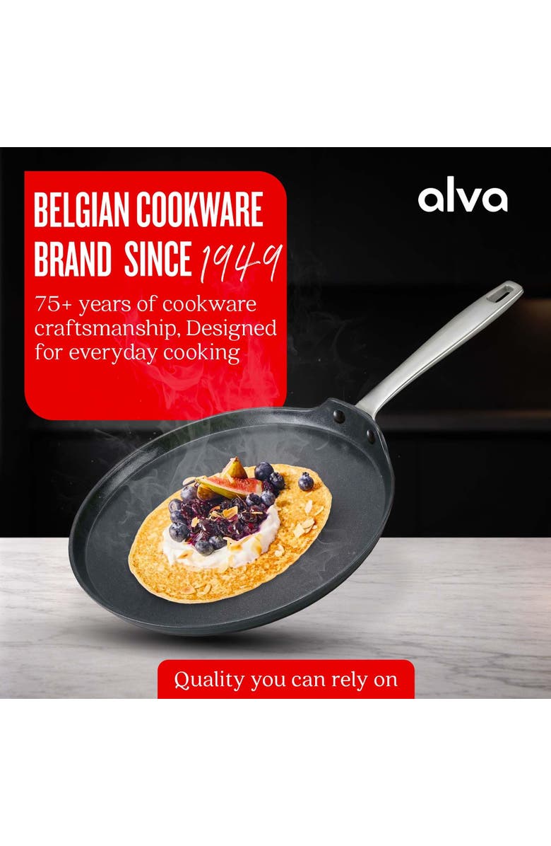 Alva Maestro 10-inch Nonstick Crepe Pan, Alternate, color, Black