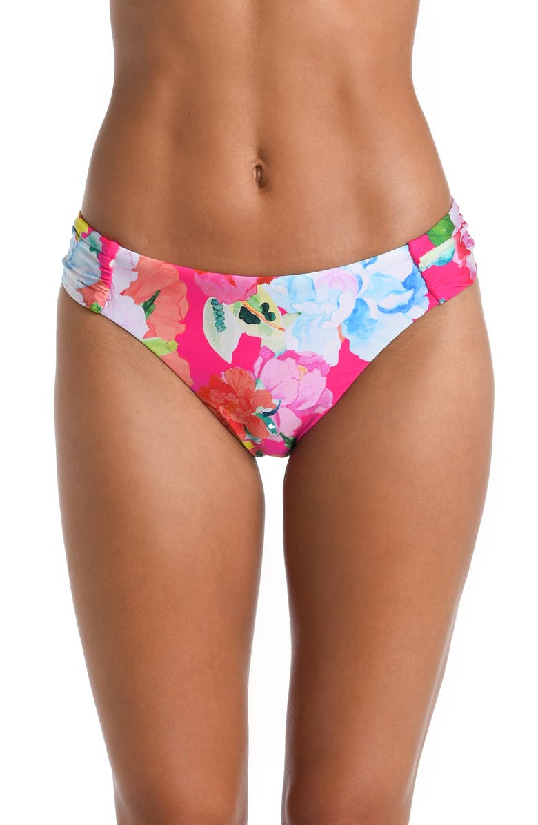 Sunshine 79 Shirred Hipster Bikini Bottoms, Main, color, 