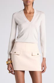 TOM FORD Fine Gauge Cashmere & Silk V-Neck Sweater