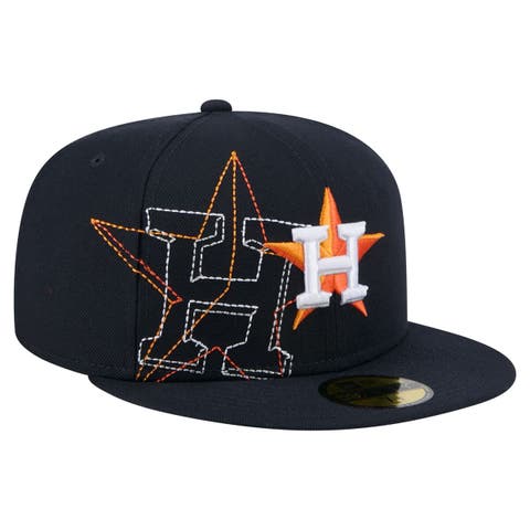 Men's New Era Navy Houston Astros Yarn Stitch 59FIFTY Fitted Hat