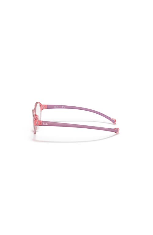 Ray Ban Ray-ban 41mm Oval Optical Glasses In Red