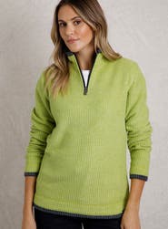 Weird Fish Beye 1/4 Zip Grid Fleece