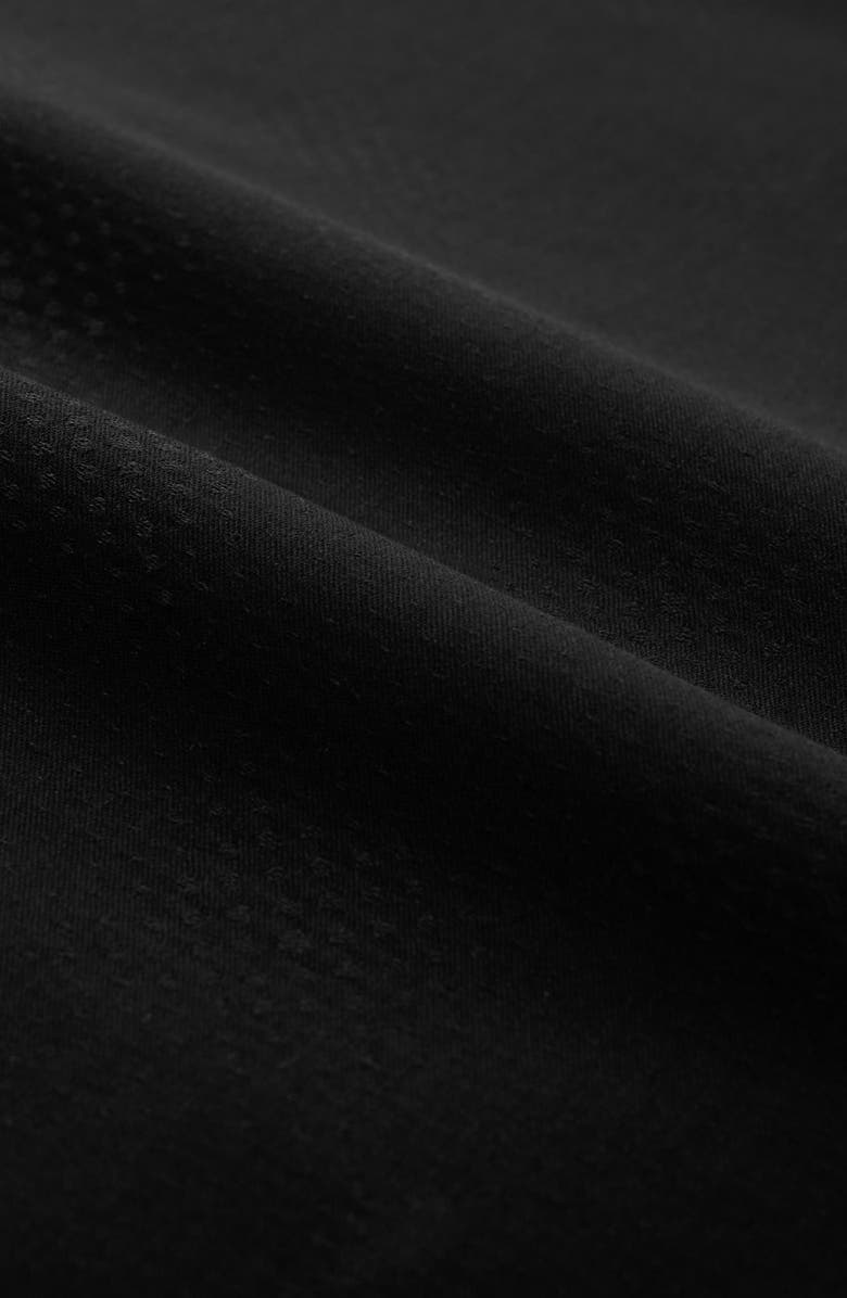 Bugatchi Axel Shaped Fit Stretch Cotton Button-Up Shirt, Alternate, color, Black