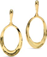 Alexis Bittar Molten Oval Link Lever-Back Drop Earrings