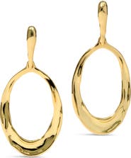 Alexis Bittar Molten Oval Link Lever-Back Drop Earrings