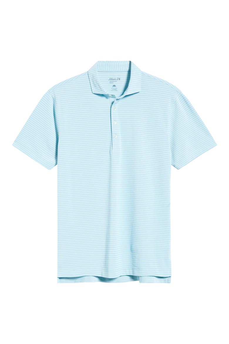 Stetsons Stripe Performance Jersey Polo, Alternate, color, MACAW
