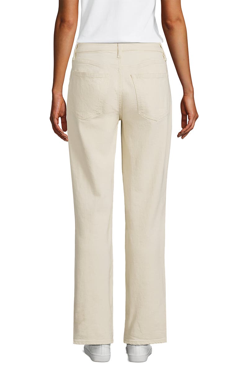 Lands
End Soft Denim Mid Rise Boyfriend Jeans, Alternate, color, Natural