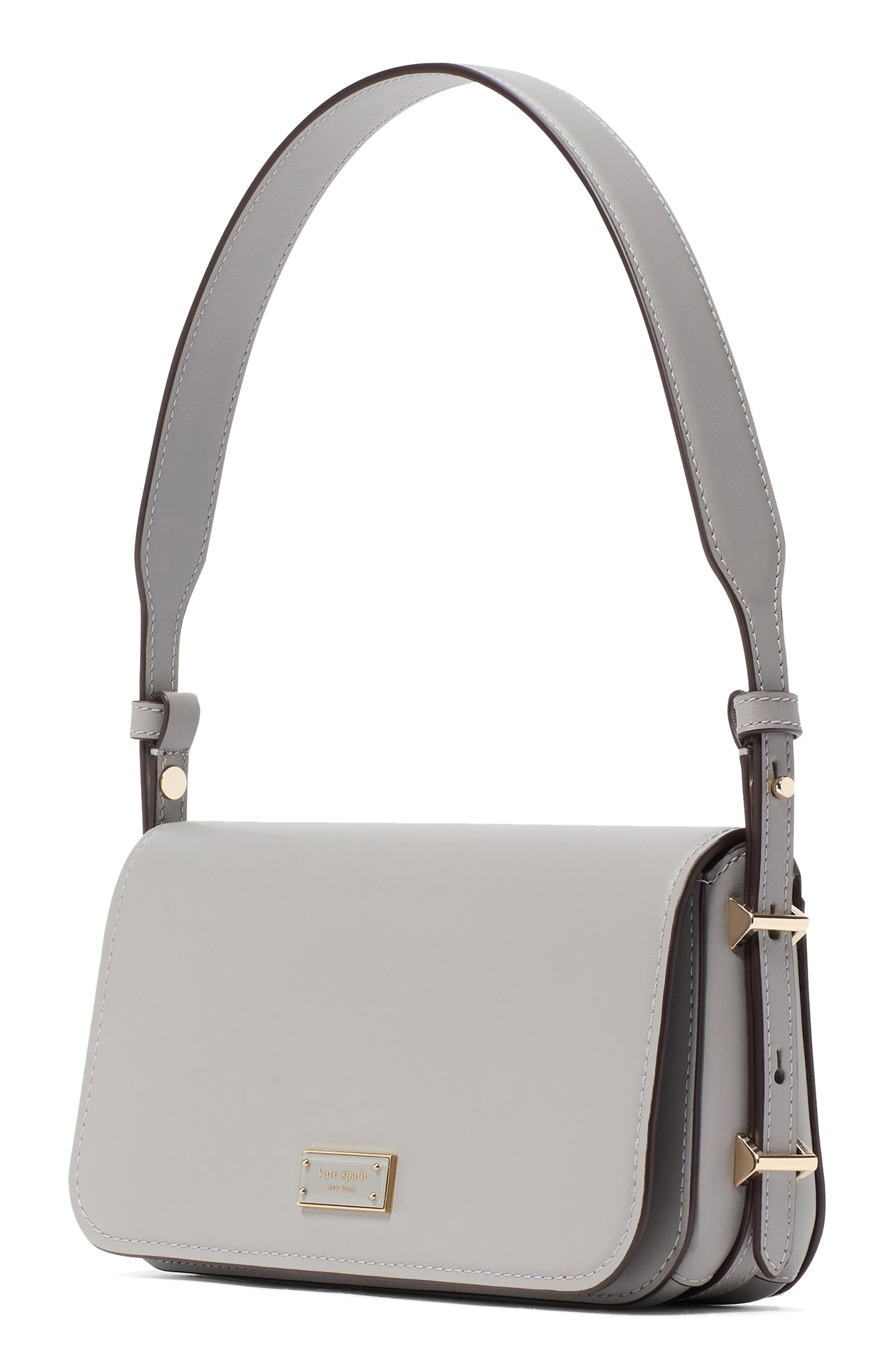 small liv leather east/west shoulder bag, Alternate, color, NIMBUS GREY.