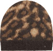 Lauren Ralph Lauren Ocelot Pattern Knit Beanie
