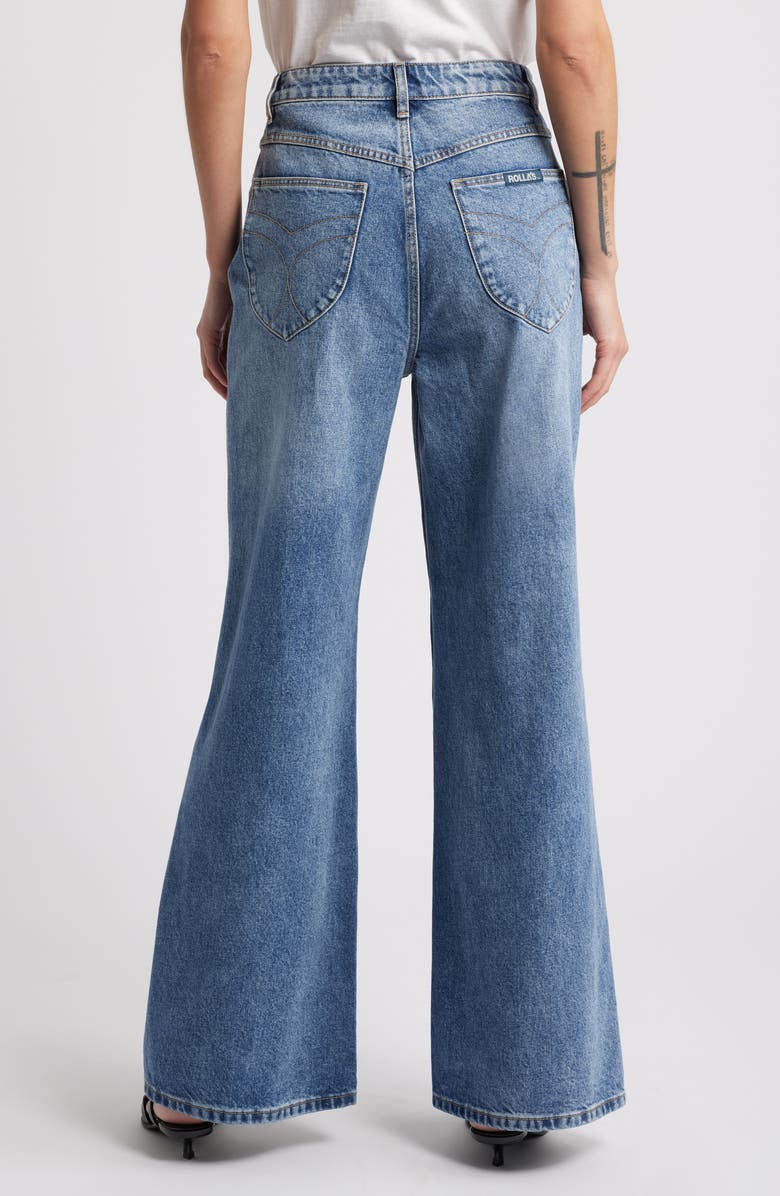 Rolla’s Studio Flare Faded Jeans, Alternate, color, Mid Vintage Blue