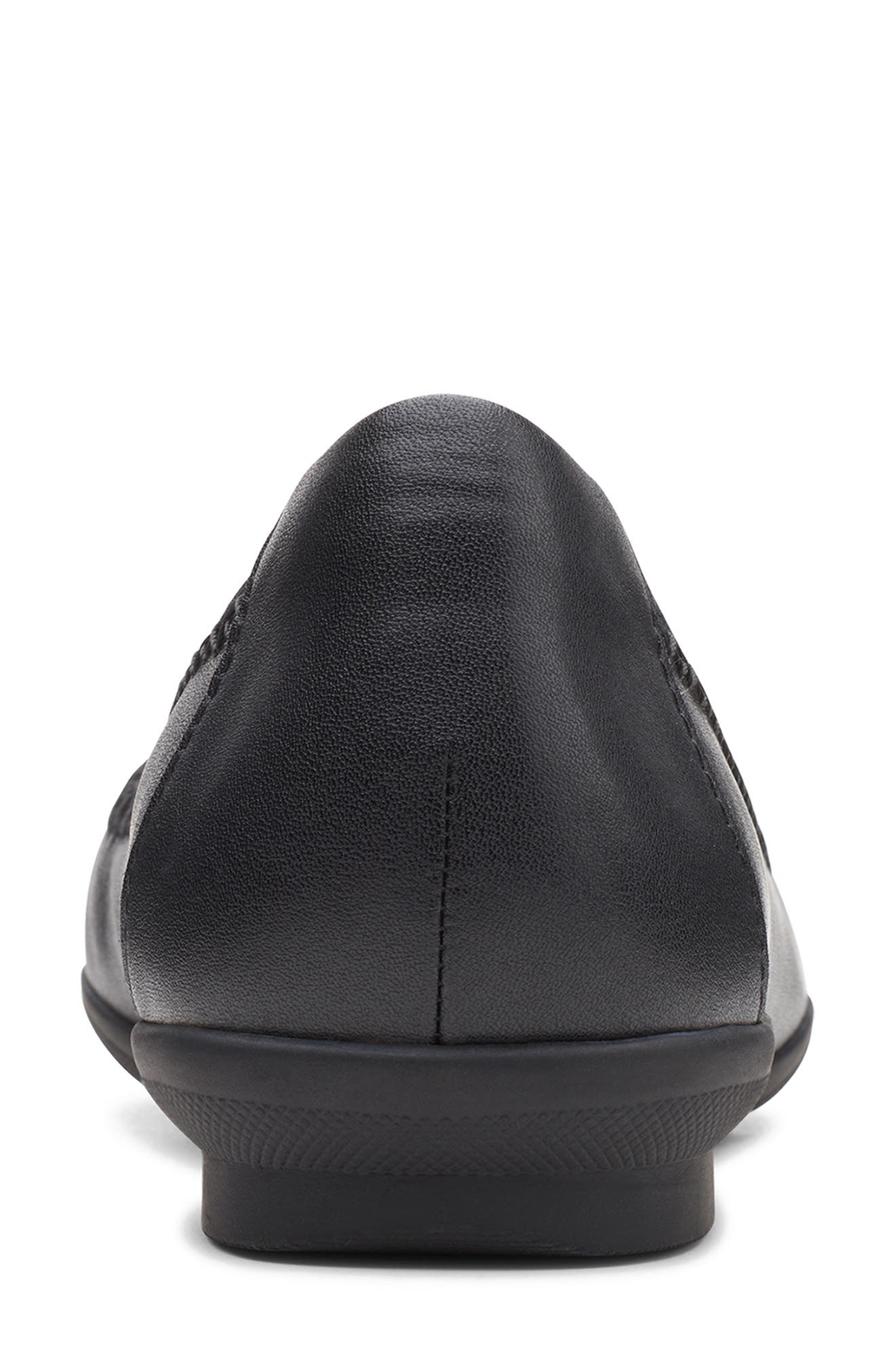 Sara Bay Flat - Wide Width Available, Alternate, color, BLACK LEATHER