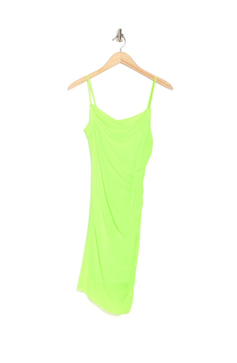 bebe Power Mesh Dress, Alternate, color, Lime