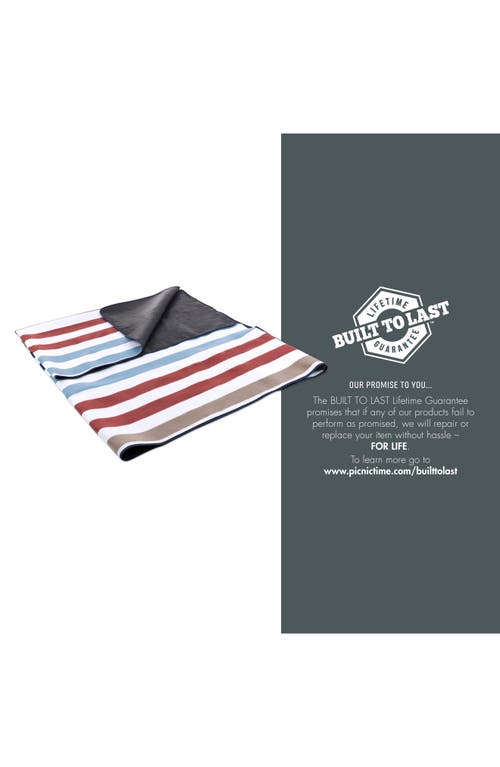 Picnic Time X-large Outdoor Picnic Blanket Tote Bag In White