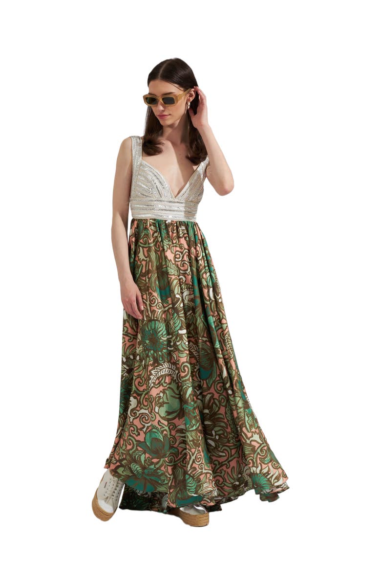 La DoubleJ Vavavoom Dress Anemone Pink Olive, Main, color, 